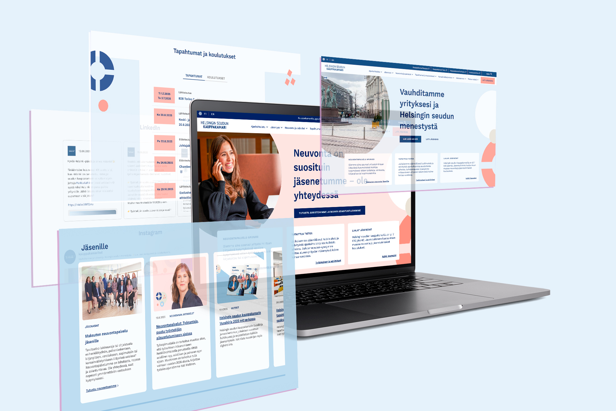 Helsingin seudun kauppakamari – UX-uudistus